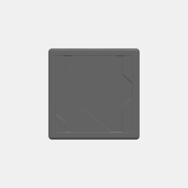 Mini Bases - Cyberpunk Pattern - Square - Rounded Edge - 20mm v1.0.stl