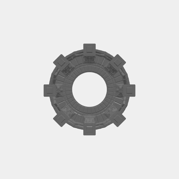 Understone - Arched Colum - Circle - 8 Col w Floor v1.1.stl