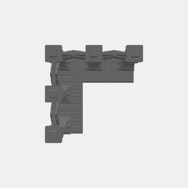 Understone - Arched Colum - Corner 90 - 3x3 Col with Floor v1.1.stl