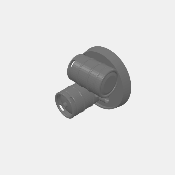 SB3D - Objective Markeres - 30mm - Beer Kegs - Num 5 v1.0.stl