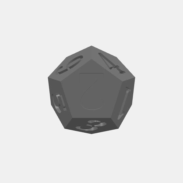 archive/SB3D - Dice - d66 - D12 1-6 v1.0.stl