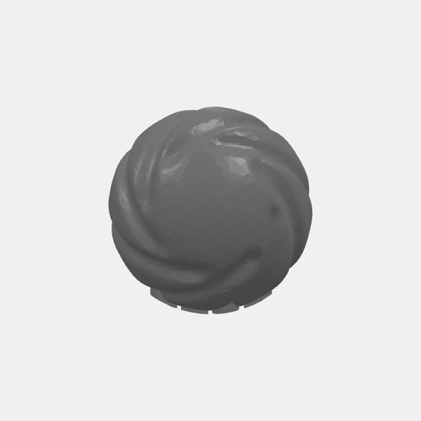 SB3d - Globe Holiday Ornament - Swirl 2023 v1.2.stl