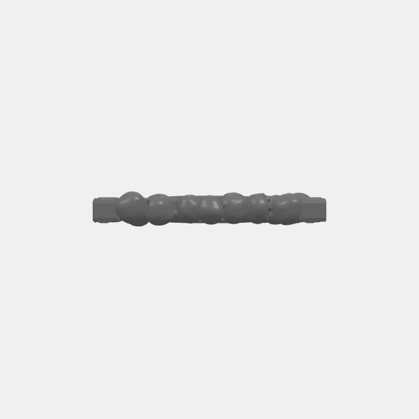 SB3D - Walls - Skulls - Wall - 75mm Wide - Doorway Open  v1.0.stl
