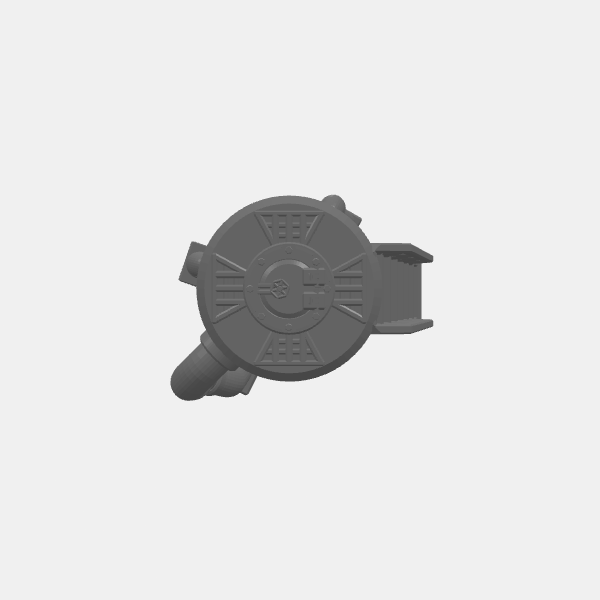 Sci Fi Scatter Terrain 3 - Ribbed Medium Single Tank v1.0.stl