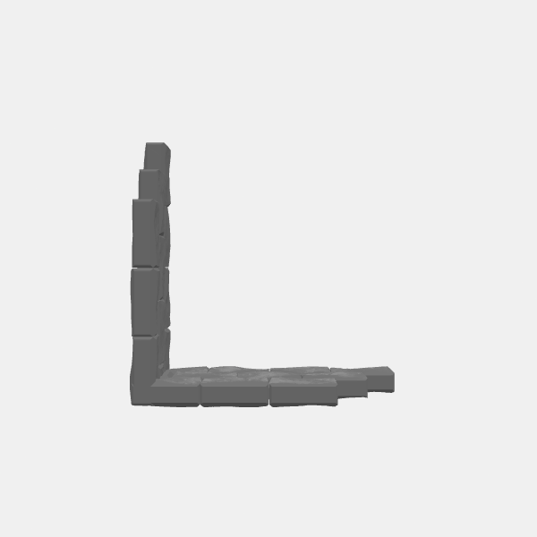 SB3D - Border and Corners - Fantasy - Corner Wall - Blank v1.0.stl