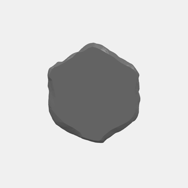 Battletech - Hex Terrain - Rock Cliff- 1 Inch - Single v1.0.stl