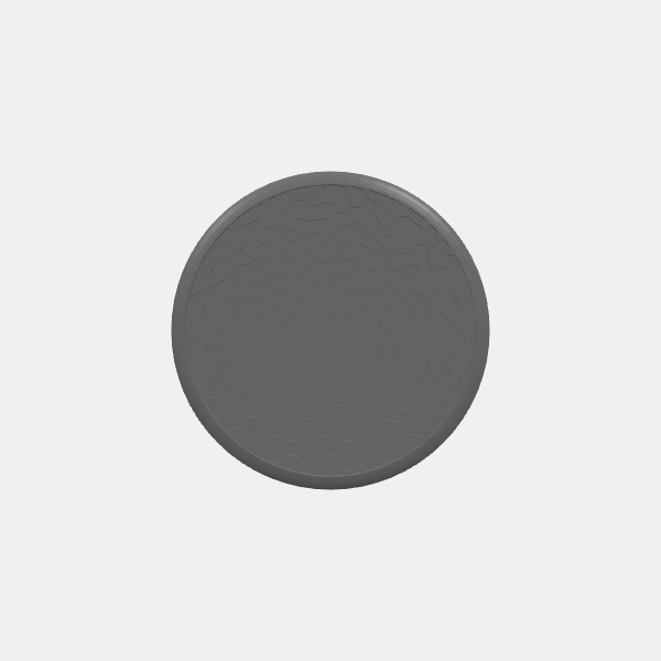 Mini Bases - Turing Pattern - Round - Rounded Edge - 50mm - v1.0.stl