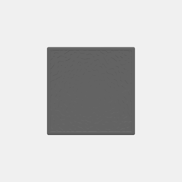 Mini Bases - Turing Pattern - Square - Rounded Edge - 50mm v1.0.stl