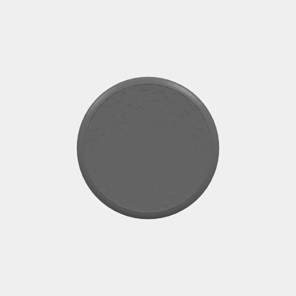 Mini Bases - Turing Pattern - Round - Rounded Edge - 40mm - v1.0.stl