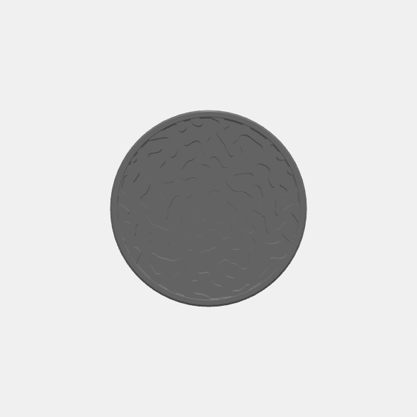 Mini Bases - Turing Pattern - Round - Angled Edge - 30mm v1.0.stl