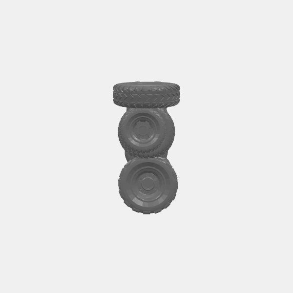 Gaslands Tire Walls - Straight Short 1 - v2.0.stl