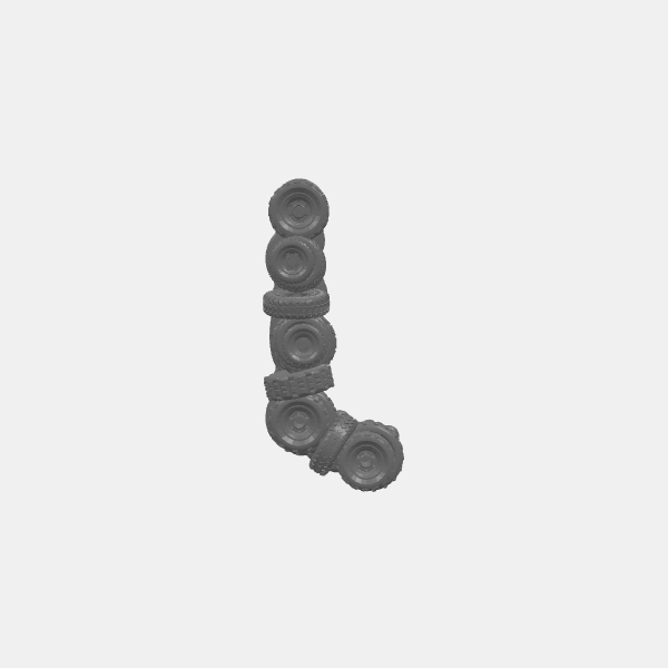Gaslands Tire Walls - L shape 1 - Left v2.0.stl