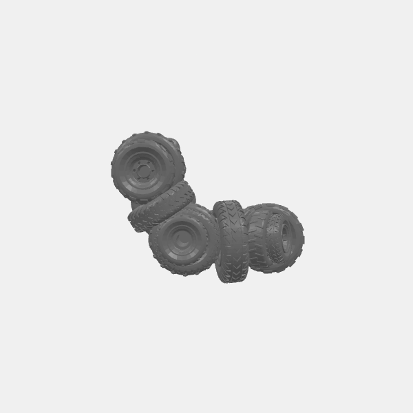 Gaslands Tire Walls - Angle Short 2 - v2.0.stl