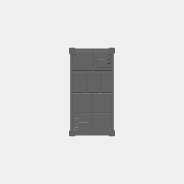 Battletech Building Terrain - Med Building 1 - Roof 1 v1.0.stl