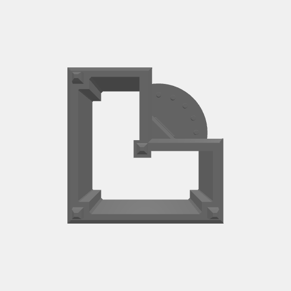 Battletech Building Terrain - Small Building 2 - Base 1 v1.0.stl