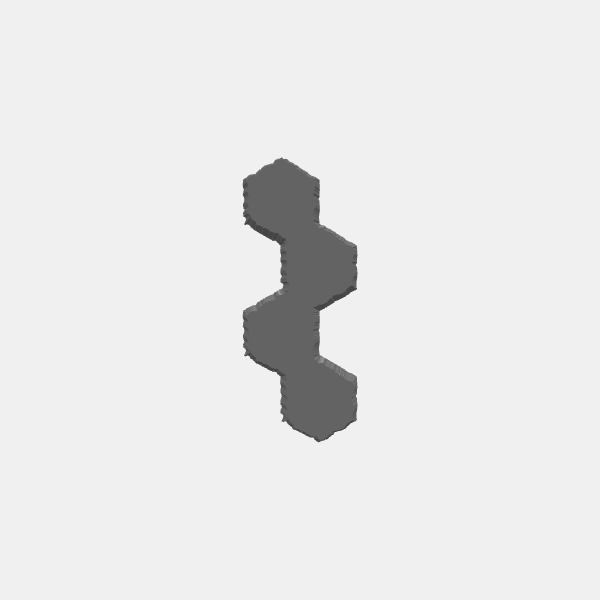 Battletech - Hex Terrain - Line 4 v1.0.stl