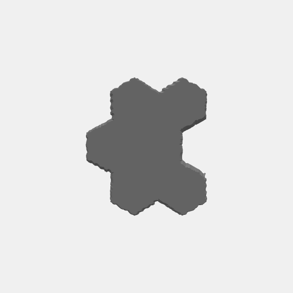 Battletech - Hex Terrain - Cluster 6 v1.0.stl