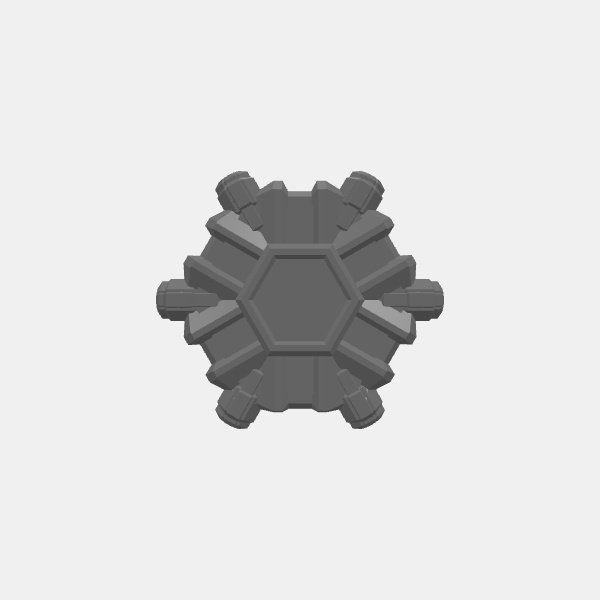 Sci Fi - Forward Output Bunkers - Storage Pod - Roof v1.1.stl