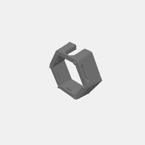 Trench Crusade - Pill Box Bunker - Hex 1 Plain - Body v1.0.stl