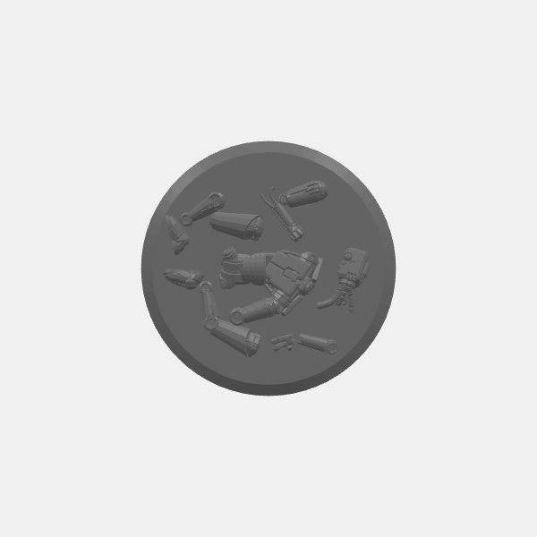 Stargrave Side Hustle Markers - Broken Robot - Scattered Parts v1.0.stl