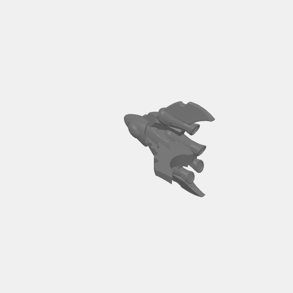 SB3D Warfleets - Ratmen Clans - Squadron Ship Common - Gunship v1.0.stl