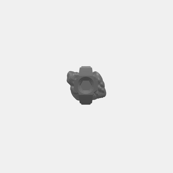 Sci Fi - Scrapyard World - Gate Arch Post with Ground Base 2 - LARGE v1.3.stl