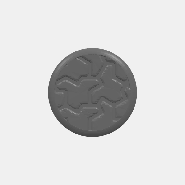 Mini Bases - Aperiodic Tiling - Round - Rounded Edge - 25mm v1.0.stl