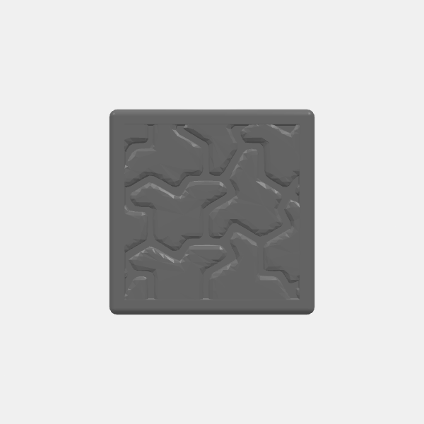 Mini Bases - Aperiodic Tiling - Square - Rounded Edge - 25mm v1.0.stl