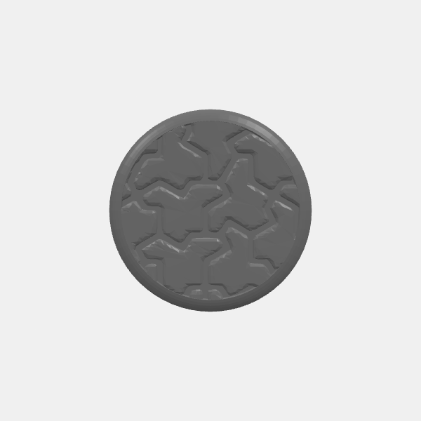 Mini Bases - Aperiodic Tiling - Round - Rounded Edge - 30mm v1.0.stl