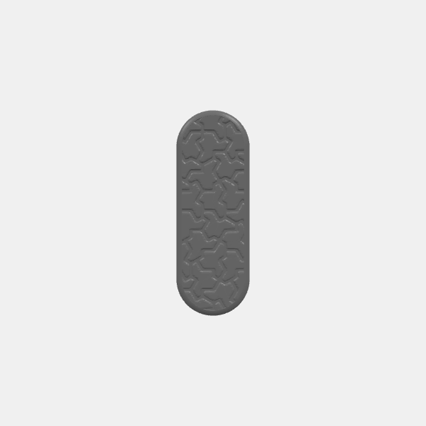 Mini Bases - Aperiodic Tiling - Capsule - Rounded Edge - 70x25 mm v1.0.stl