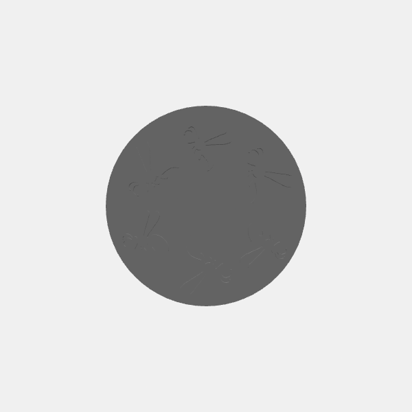 Gaming Template - 2in circle - Insect Swarm v1.0.stl