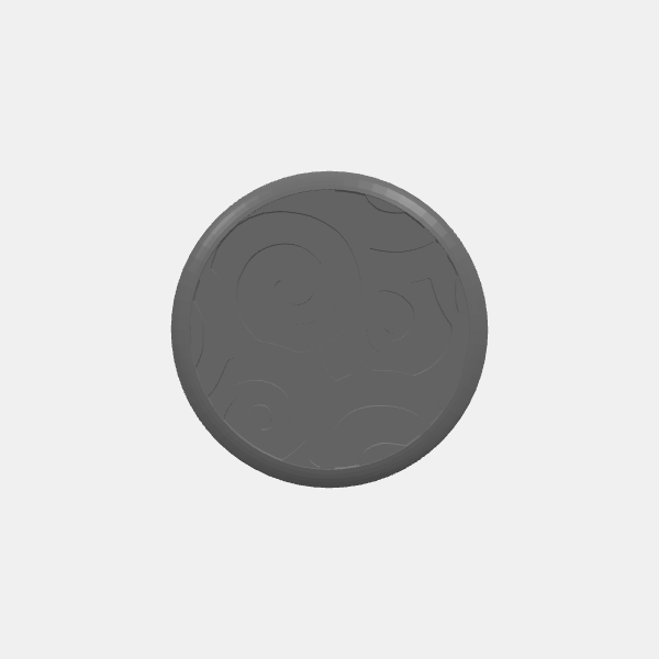 Mini Bases - Whirlpool Patterns - 30mm Round - Rounded edge v1.0.stl