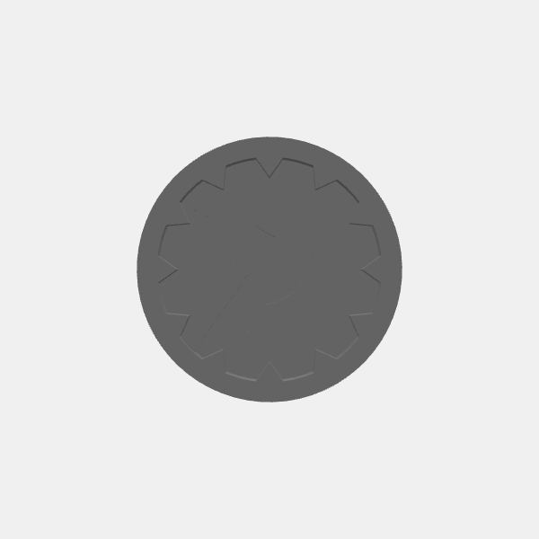 Game Tokens - Player Class - Round 2 - Axe v1.0.stl