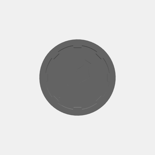 Game Tokens - Player Class - Round 1 - Mace v1.0.stl