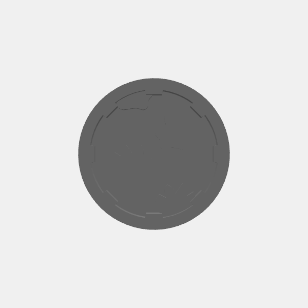 Game Tokens - Player Class - Round 1 - Druid Paw Tracks v1.0.stl
