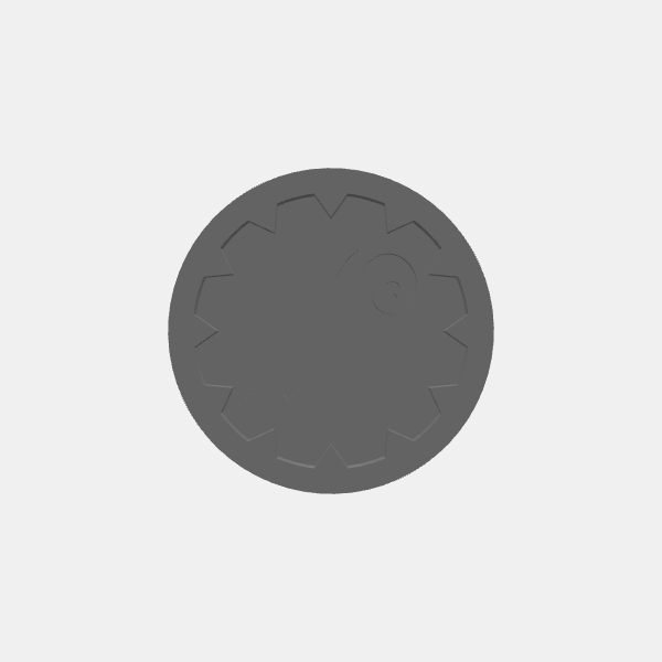 Game Tokens - Player Class - Round 2 - Druid Leaf v1.0.stl