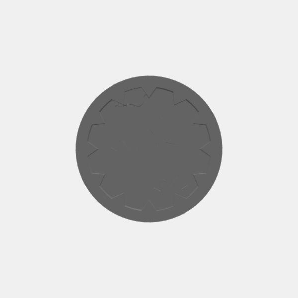 Game Tokens - Player Class - Round 2 - Druid Paw Tracks v1.0.stl
