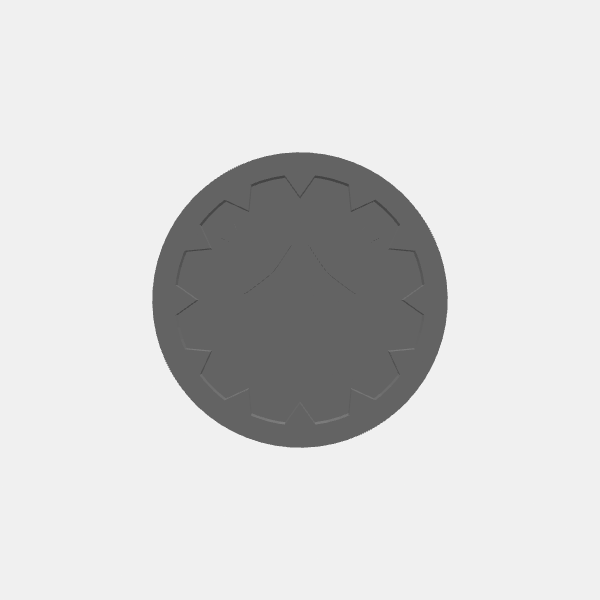 Game Tokens - Player Class - Round 2 - Swords Crossed v1.0.stl