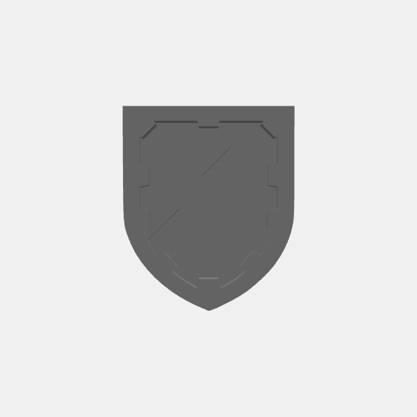 Game Tokens - Player Class - Shield Shape - Wrench v1.0.stl
