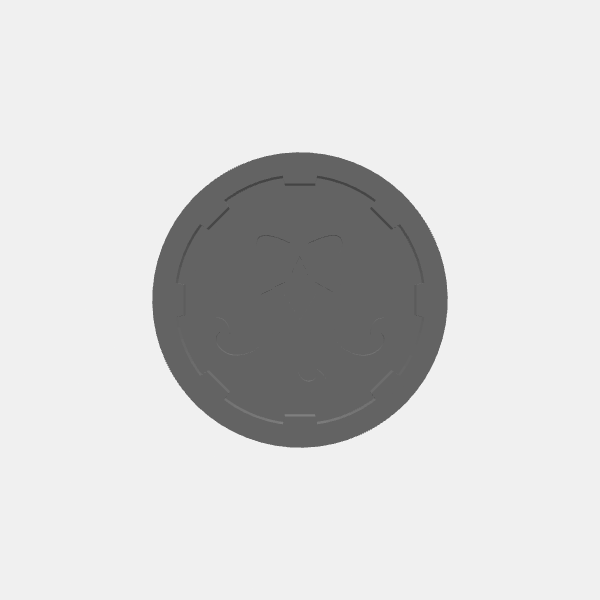 Game Tokens - Player Class - Round 1 - Skull 2 v1.0.stl