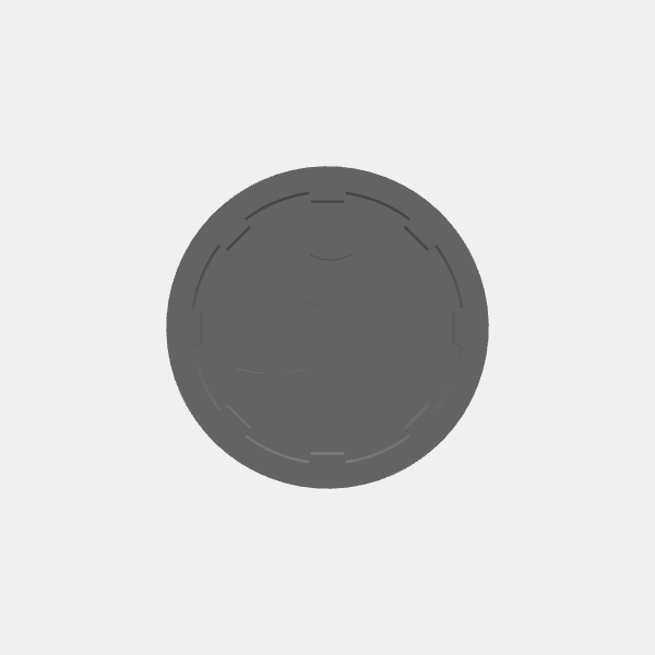 Game Tokens - Player Class - Round 1 - Helmet Sword Shield v1.0.stl