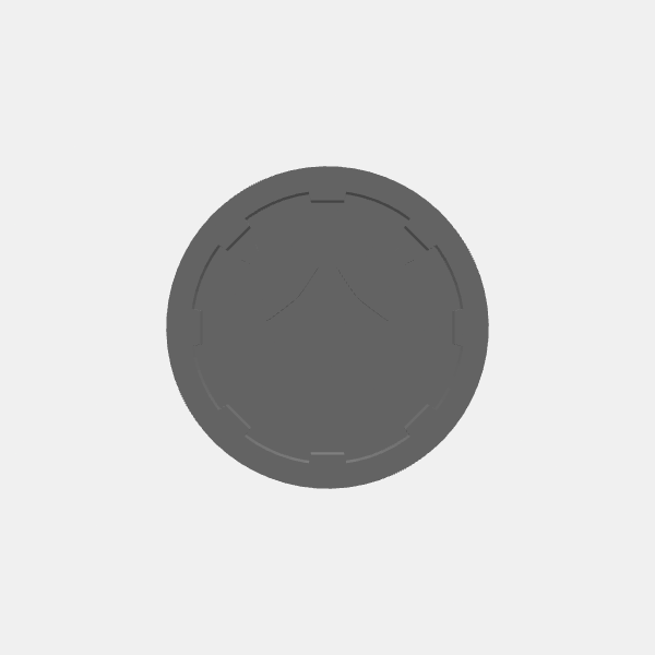 Game Tokens - Player Class - Round 1 - Swords Crossed v1.0.stl