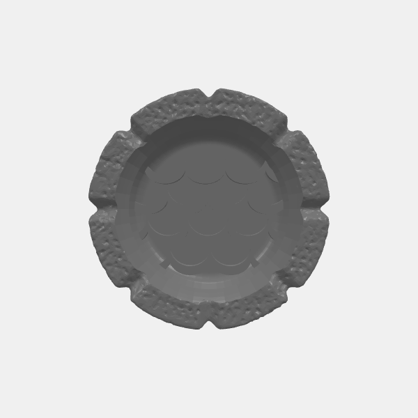 RPG - Puzzle Props - Elemental Keys - Water - Basin v1.0.stl