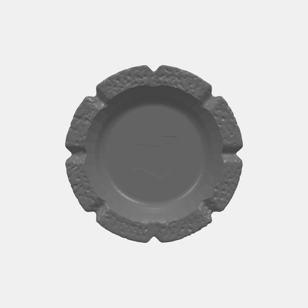 RPG - Puzzle Props - Elemental Keys - Earth - Basin v1.0.stl
