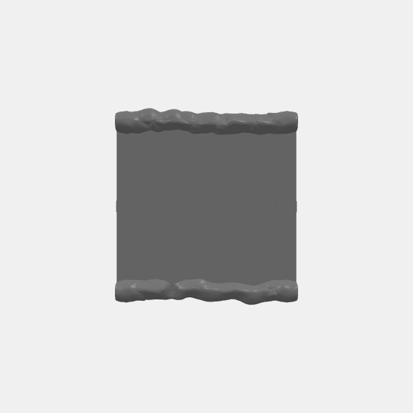 Gaslands - Modular Roads 2 -Two Lane Road - Straight 100mm v1.0.stl