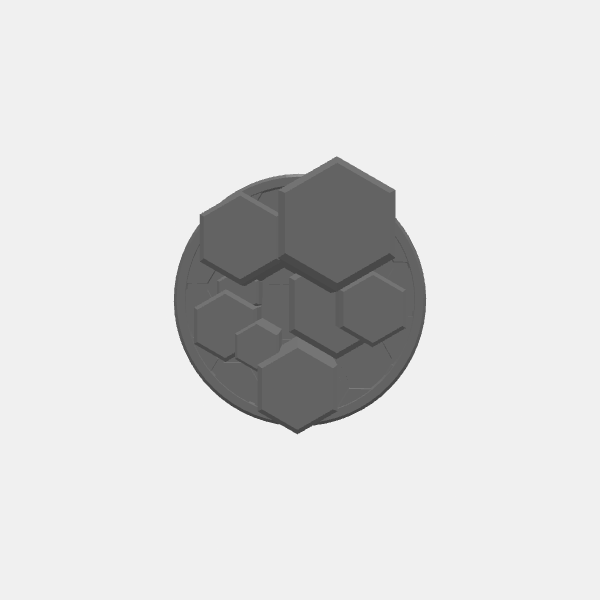 Objective Markers - Sci Fi - Crystal Formations - 30mm - Plain 6 v1.0.stl