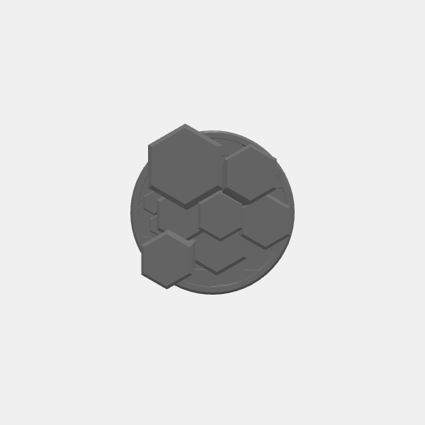 Objective Markers - Sci Fi - Crystal Formations - 25mm - Plain 2 v1.0.stl