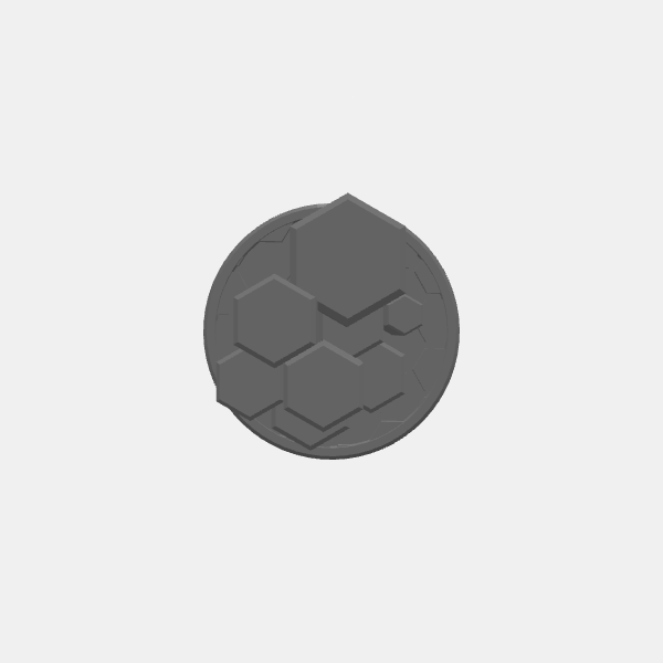 Objective Markers - Sci Fi - Crystal Formations - 30mm - Plain 1 v1.0.stl