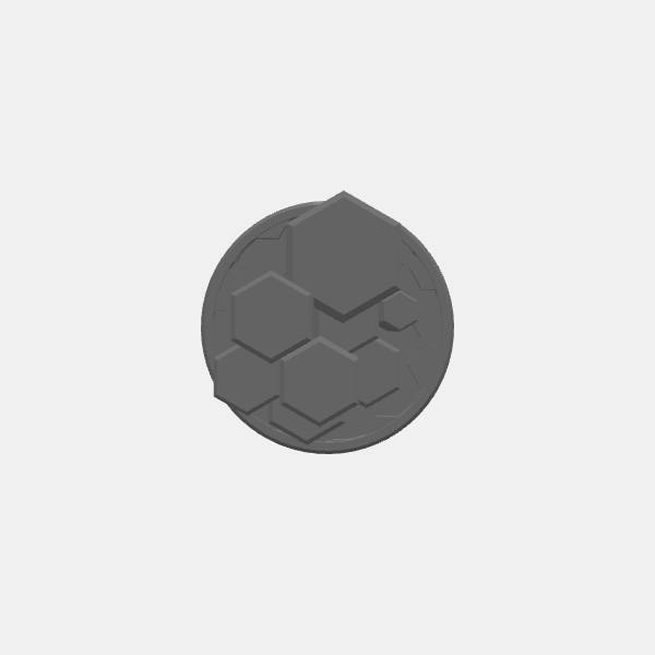 Objective Markers - Sci Fi - Crystal Formations - 25mm - Plain 1 v1.0.stl