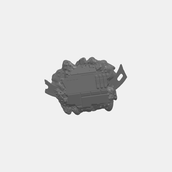 Sci Fi - Crashed Spaceship Hull Ruins 7 sm v1.0.stl